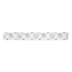 Ruban En Satin Café, confiture et fraise