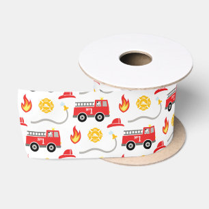 Ruban En Satin Camion d'incendie