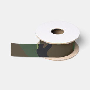 Ruban En Satin Camion militaire de Green Forest