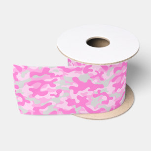 Ruban En Satin Camo rose