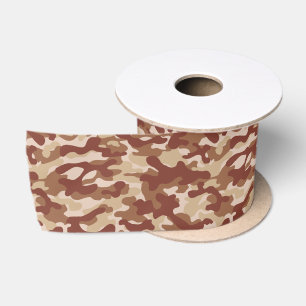 Ruban En Satin Camo Tan Désert