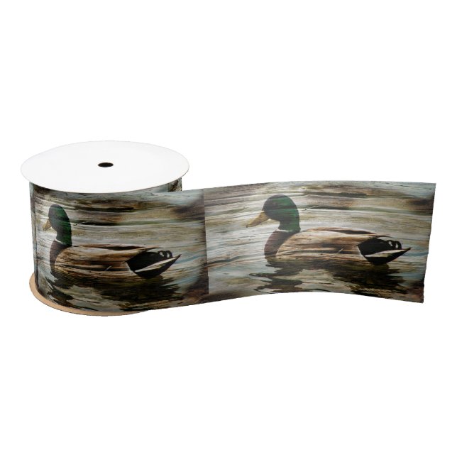 Ruban En Satin Canard de Mallard (Bobine)