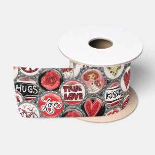 Ruban En Satin Capsules de Saint-Valentin