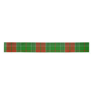 Ruban En Satin Carreaux Rouges et Verts