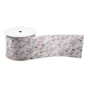 Ruban En Satin Cartes De Poker Numéro Deux Couches,
