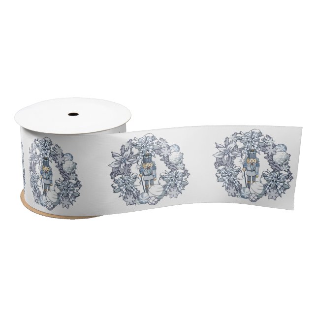 Ruban En Satin Casse-noisette blanche (Bobine)