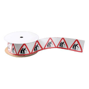 Ruban En Satin CAUTION Personnes ÂGÉES - VOYAGE UK