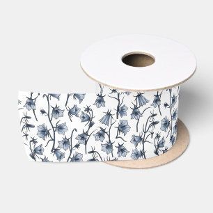 Ruban En Satin Cellules bleues, Cloches, Bellflowers