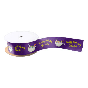 Ruban En Satin Cereal Bowl Enfants Slepover Anniversaire fête mig