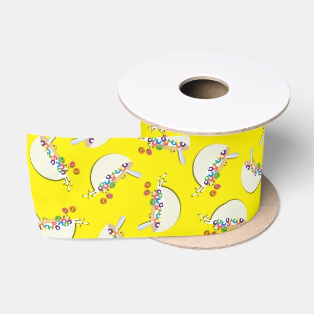 Ruban En Satin Cereal Bowl Enfants Slepover Anniversaire fête mig (Bobine)