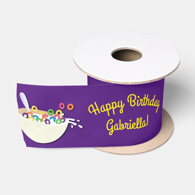 Ruban En Satin Cereal Bowl Slepover fête d'anniversaire (Bobine)