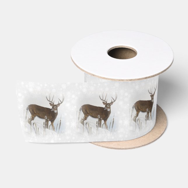 Ruban En Satin Cerf de Virginie (Bobine)