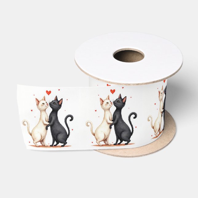 Ruban En Satin Chats Dansement Lent (Bobine)