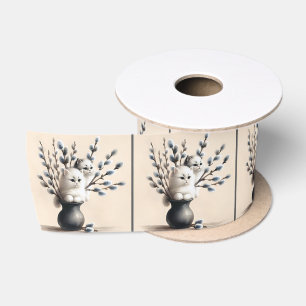 Ruban En Satin Chats en Catkins
