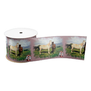 Ruban En Satin Chevaux/Cabalos/Horses