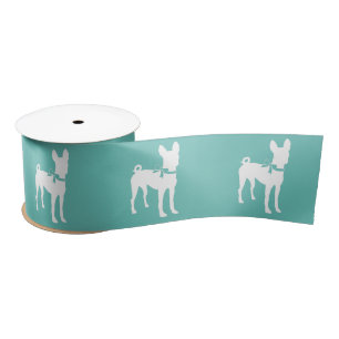 Ruban En Satin Chien Basenji Chien Chien Puppy