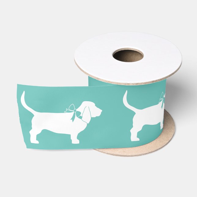 Ruban En Satin Chien de Basset Hound Puppy (Bobine)