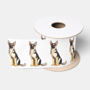 Ruban En Satin Chien de berger allemand 3 pouces