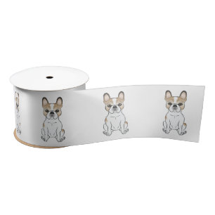 Ruban En Satin Chien de taureaux français / Chien de caricatures