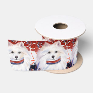 Ruban En Satin Chien Esquimau Américain