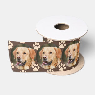 Ruban En Satin Chien Motif photo pour animal domestique personnal