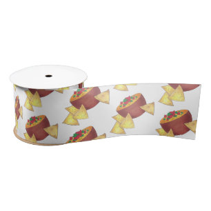 Ruban En Satin Chips Chili Con Queso Blanco Nachos Fromage Dip