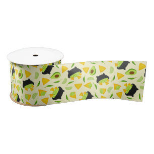 Ruban En Satin Chips Tortilla et Motif Guacamole