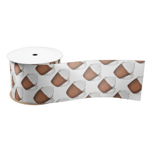 Ruban En Satin Chocolat chaud cacao hiver Noël Ruban