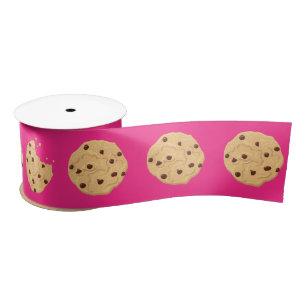 Ruban En Satin Chocolat Chip Cookie Enfants 1er Anniversaire Fêt