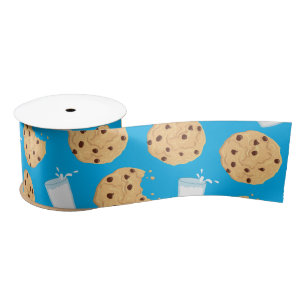 Ruban En Satin Chocolat Chip Cookie Enfants 1er Anniversaire Fêt