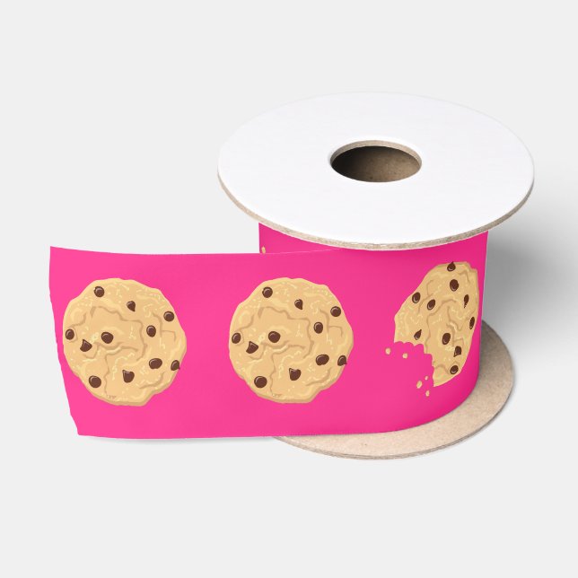 Ruban En Satin Chocolat Chip Cookie Enfants 1er Anniversaire Fête (Bobine)