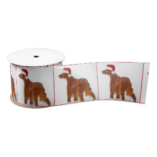 Ruban En Satin Christmas Irish Setter