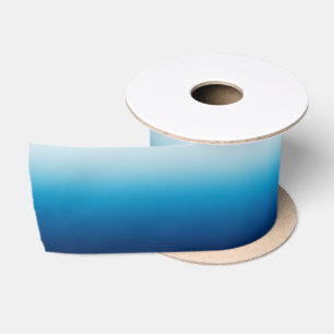 Ruban En Satin Ciel lumineux et dégradé bleu océan