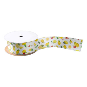 Ruban En Satin Citron et fraise 2