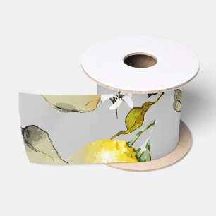 Ruban En Satin citrons aquarelle 18