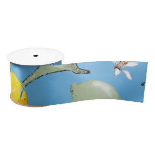 Ruban En Satin citrons aquarelle 26