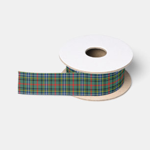 Ruban En Satin Clan Bisset Tartan
