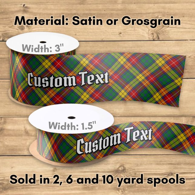 Ruban En Satin Clan Buchanan Tartan (Créateur téléchargé)