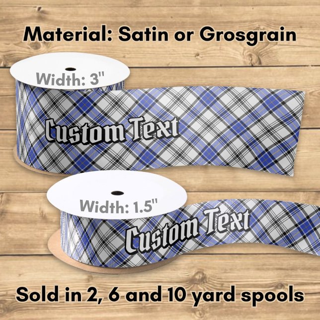 Ruban En Satin Clan Hannay Tartan (Créateur téléchargé)