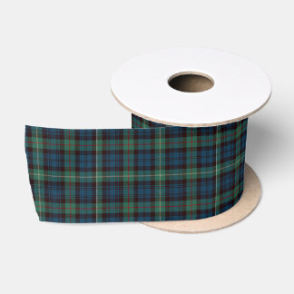Ruban En Satin Classic Black Watch Tartan Satin Ribbon, Tradition