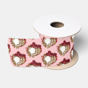 Ruban En Satin Cobbler cerise Crumble Dessert Crème de glace Nour