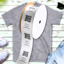 Code QR personnalisé Vêtements Vêtements Étiquette