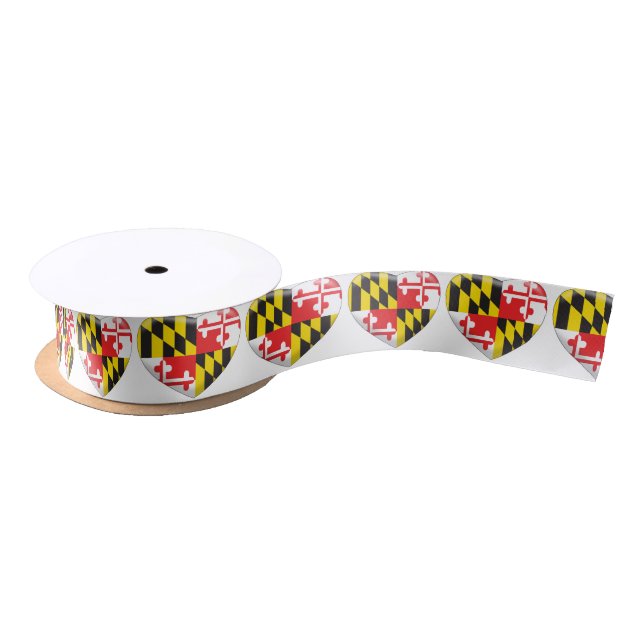 Ruban En Satin Coeur du Maryland (Bobine)