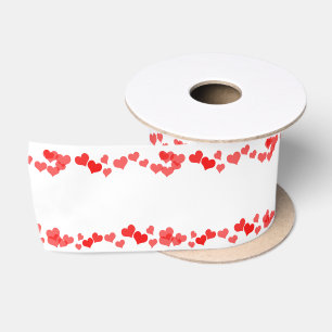 Ruban En Satin Coeurs en haut et en bas de la Saint-Valentin