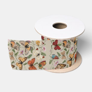Ruban En Satin Collection de la papillon Moth Nature Dessin