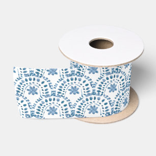 Ruban En Satin Collection nordique Omphalodes Bleu