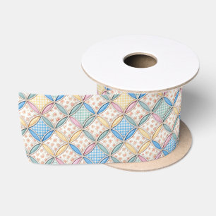 Ruban En Satin Conception de courtepointe à carreaux de gingham e