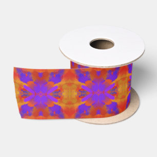 Ruban En Satin Conception de design graphique abstrait orange vio
