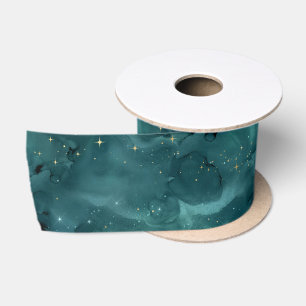 Ruban En Satin Conception de la série Galaxie sarcelle 2