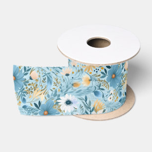 Ruban En Satin Conception de prairie de marais